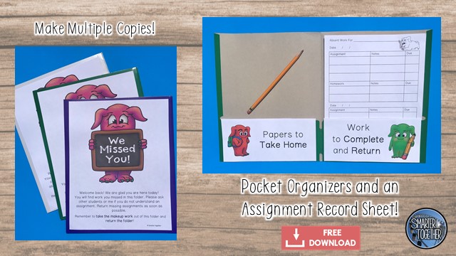 Save time with Absent Student Folders. Free Download