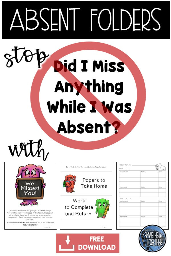 Save time with Absent student folders