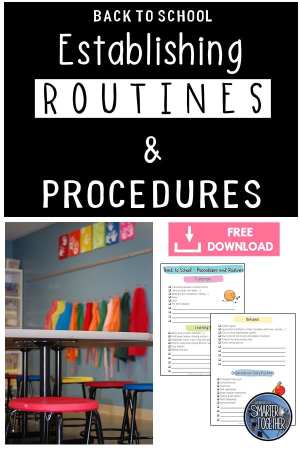 Classroom Procedures and Routines Tips and Checklist