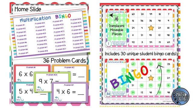 Math Review Games using Digital Bingo in Google Classroom